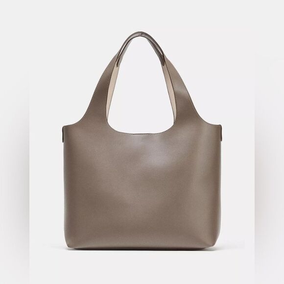 ZARA TOTE SHOPPER BAG - Picture 4 of 10